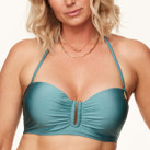 Annadiva Swim Frozen Waters Strapless Bikinitop Ice
