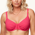 Annadiva Swim Pink Garden Full Cup Bikinitop Cerise