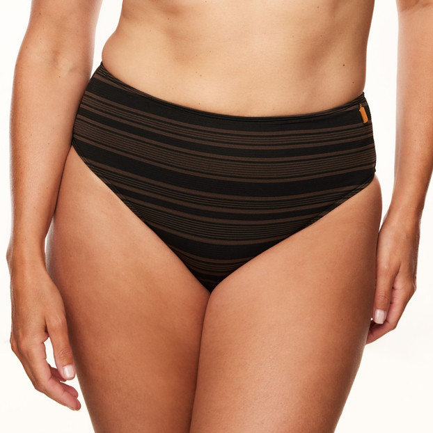 Annadiva Swim The Valley Hoog Bikinibroekje Arabica Black