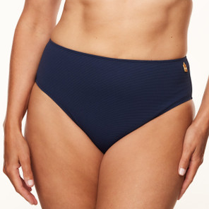 Annadiva Swim Waves Hoog Bikinibroekje Navy