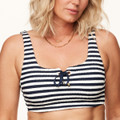 Navy Stripes Bralette Bikinitop