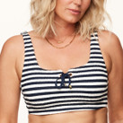 Annadiva Swim Navy Stripes Bralette Bikinitop Blue
