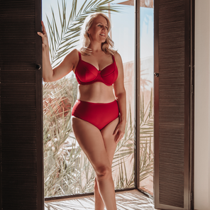 Annadiva Lingerie Première Tailleslip Jester Red