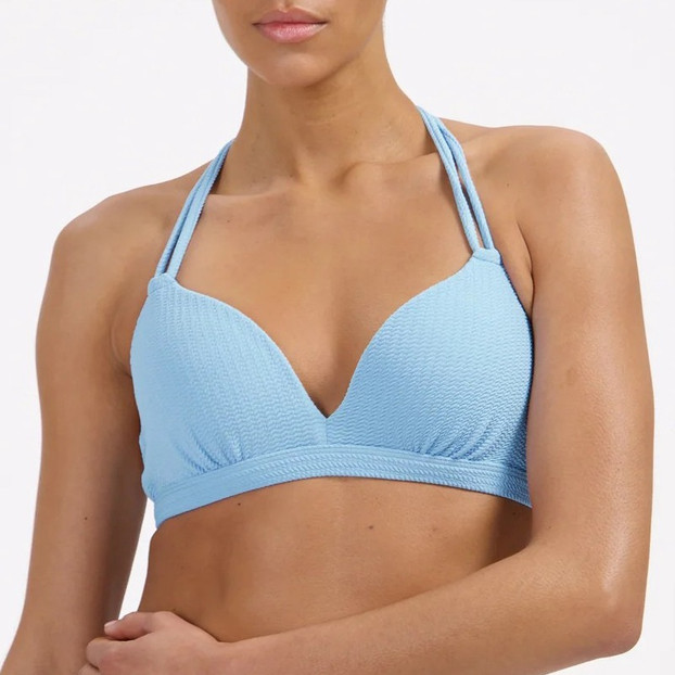 Beachlife Alaskan Blue Padded Triangle Bikinitop