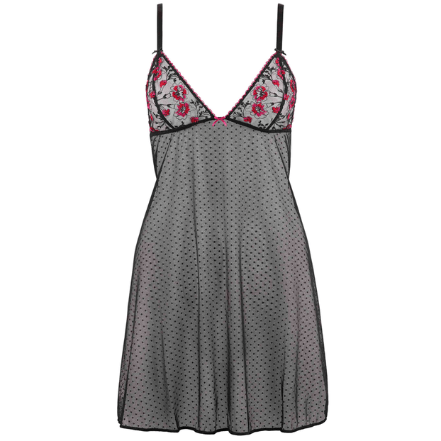 Aubade Allee Des Plaisirs Nachtjurkje Noir Torride