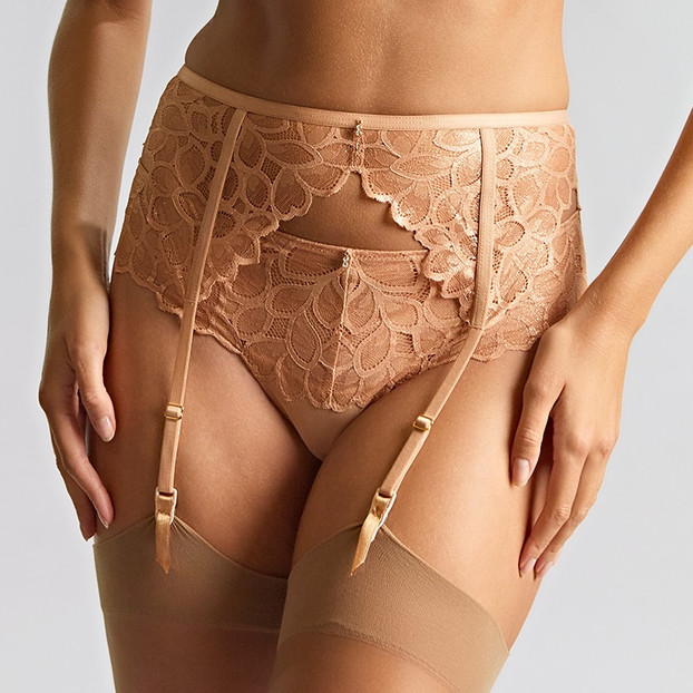 Panache Allure Jarretels Champagne Gold