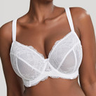 Panache Ana Plunge BH White