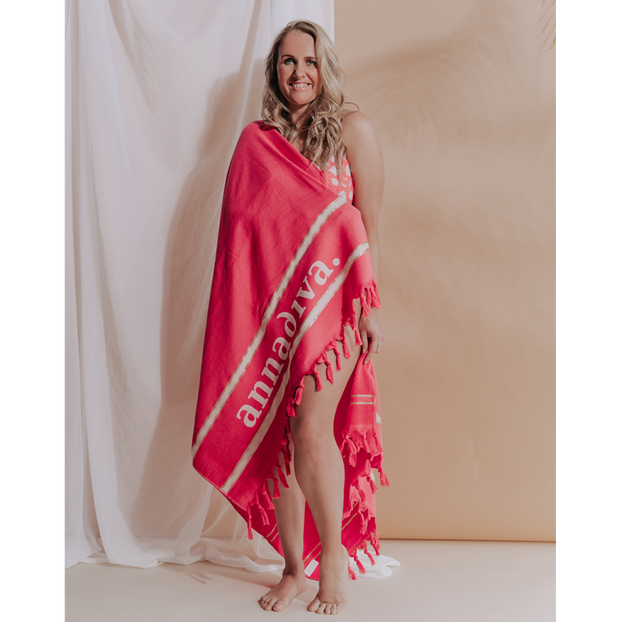 Annadiva Swim Strandlaken Coral