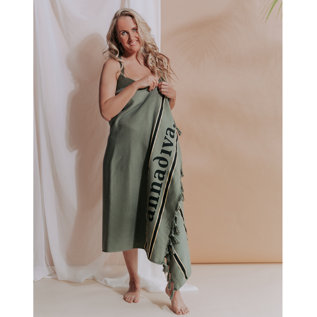 Annadiva Swim Strandlaken Olive