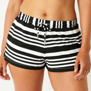 Annadiva Swim Aruba Stripe Short Black White