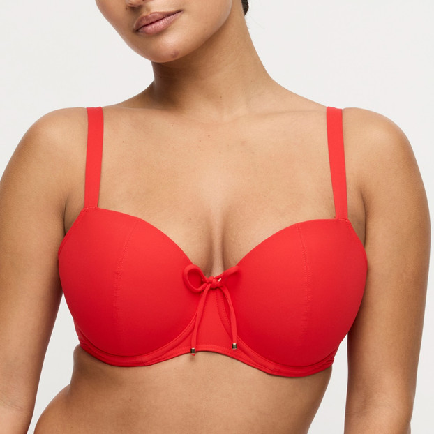 Primadonna Swim Aswan Voorgevormde Balconette Bikinitop Fiesta Red