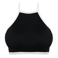 Back To Black High Neck Bikinitop