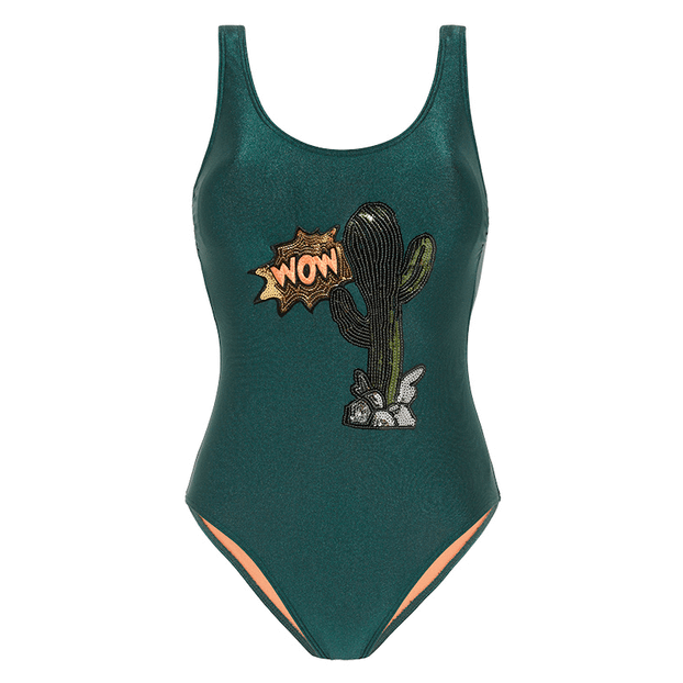 Beachlife Village Padded Badpak Groen