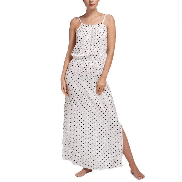 Cyell Bardot Lange Strandjurk Polkadot
