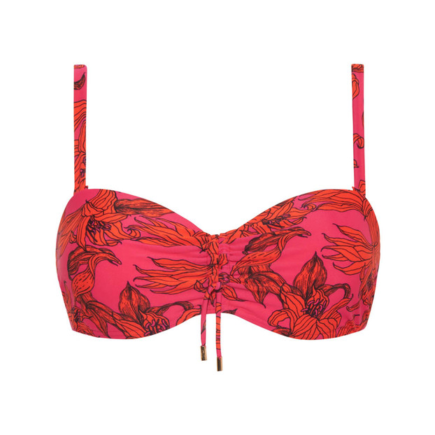 Pink Lilies Multiway Bikinitop