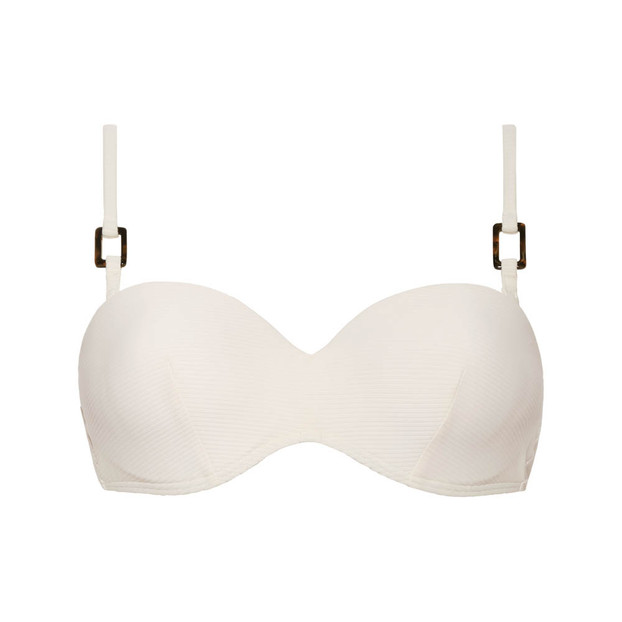 Whisper White Padded Bandeau Bikinitop
