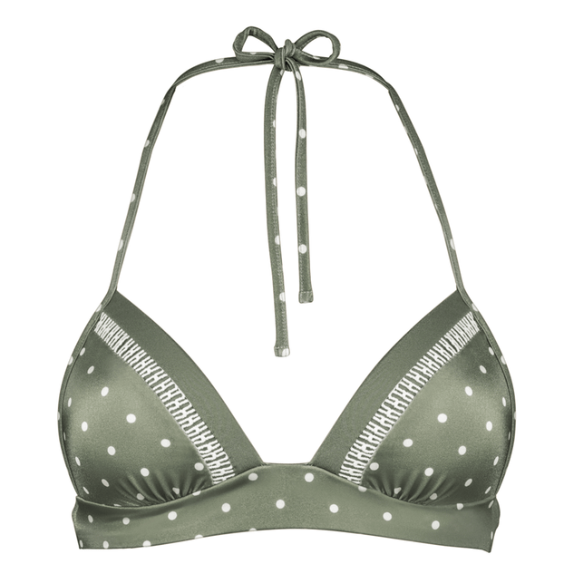 Watercult Retro Romance Voorgevormde Triangle Bikinitop Faded Army