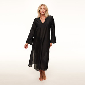 Annadiva Swim Sparkling Black Kaftan Black
