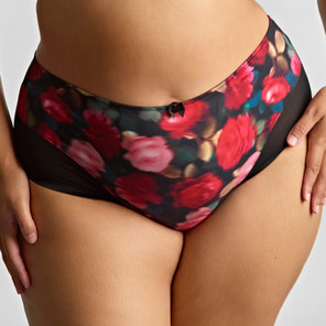 Sculptresse Bliss Slip Rose Print