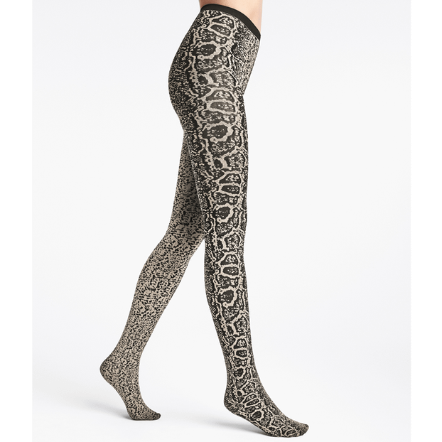 Wolford Blotched Snake Panty White Snake