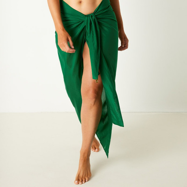 Annadiva Swim Botanic Garden Wikkelrok Vert