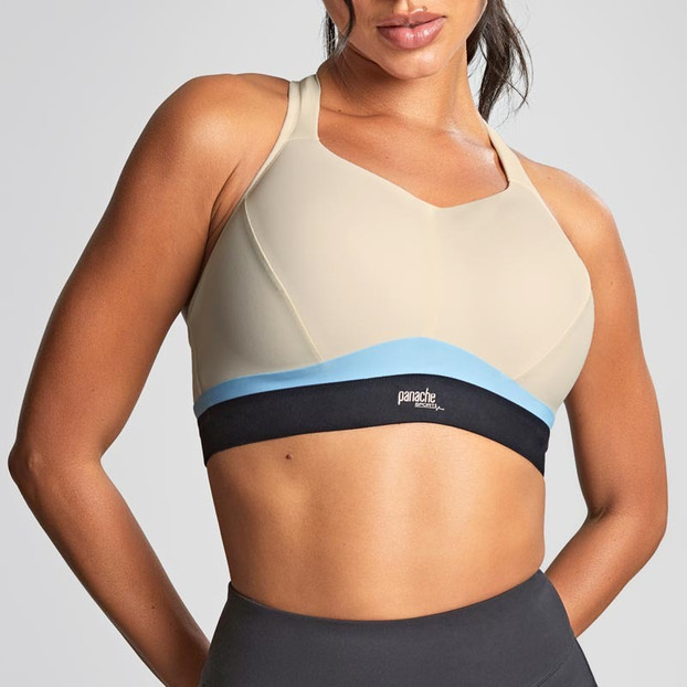 Panache Sport Boundless Voorgevormde Sport BH Zonder Beugels Chalk/Black