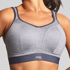 Panache Boundless Voorgevormde sport BH Zonder Beugels Charcoal Marl