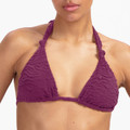 Bright Plum Triangle Bikinitop