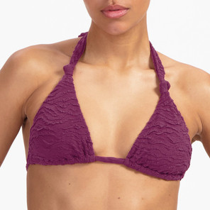Beachlife Bright Plum Triangle Bikinitop Plum