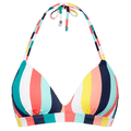 Candy Stripe Padded Triangle Bikinitop