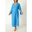 Annadiva Swim Capri Kaftan Cornflower