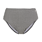 Annadiva Swim Checky Hoog Bikinibroekje Black & White