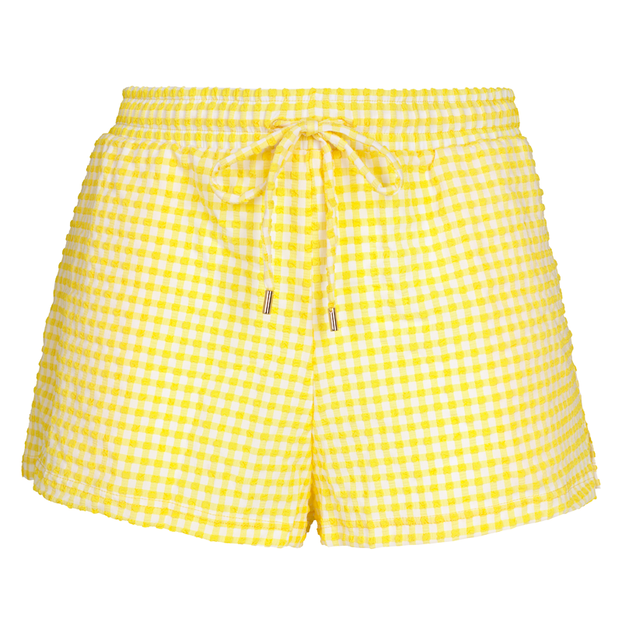 Annadiva Swim Checky Short Citron