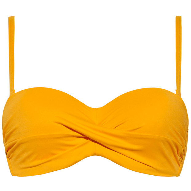 Cyell City Slick Sun Bandeau Multiway Bikinitop Okergeel