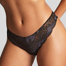 Panache Clara String Charcoal Black
