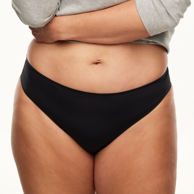 Annadiva Comfy High Waist String Black