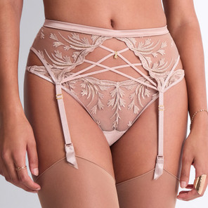 Aubade Cosmic Romance Jarretels Sand Rose