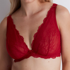 Aubade Danse des Sens Comfort Plunge BH Irresistible Red