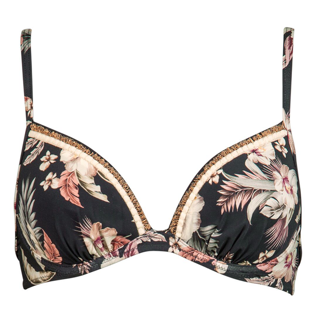 Watercult Deep Jungle Voorgevormde Bikinitop Dark Tropics