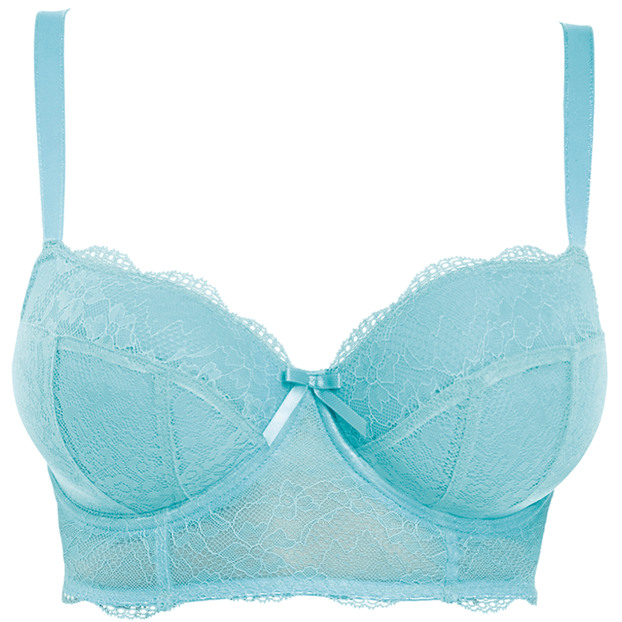 Freya Fancies Longline BH Aquamarine