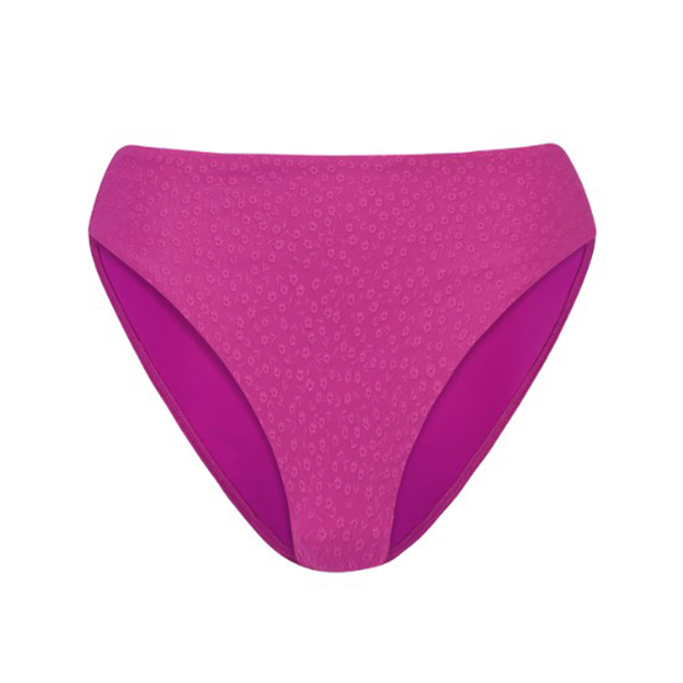 Flora Fuchsia Hoog Bikinibroekje