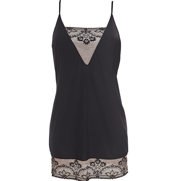 Wacoal Frivole Dames Chemise zwart 