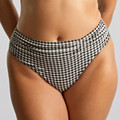 Gingham Hoog Bikinibroekje