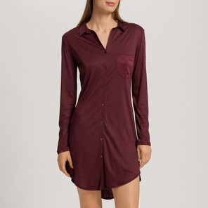 Hanro Grand Central Nachthemd Vivid Brown