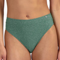 Green Glitter High Waist Bikinibroekje