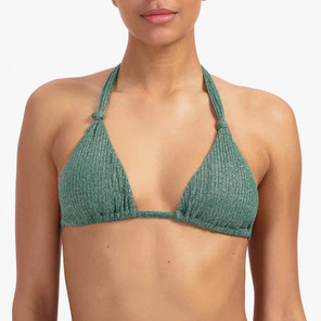 Green Glitter Triangle Bikinitop