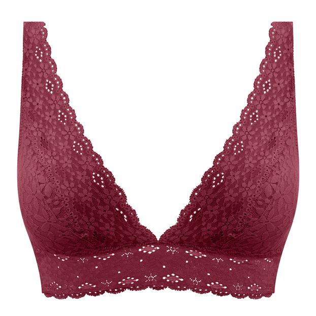 Wacoal Halo Lace Bralette Zinfandel