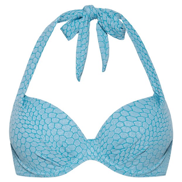 Cyell Snake On Halter Bikinitop 