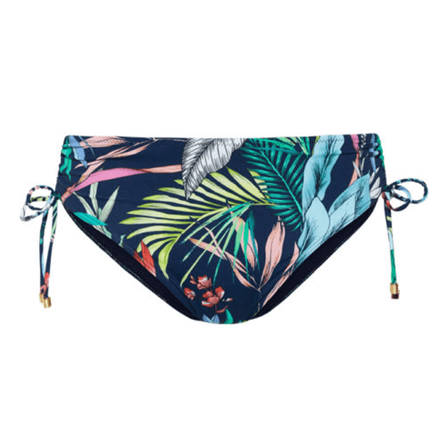 Cyell Hamptons Hoog Bikinibroekje Blauw Tropical