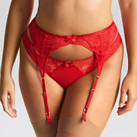 Panache Heidi Jarretels Ruby Red